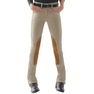 Dover Saddlery Equestrian Riding Pants Kids 14 Horse Show Hunter Padded Knees‎